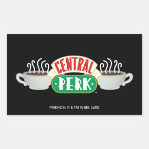 FRIENDS™ Central Perk Logo Rechthoekige Sticker