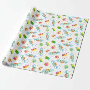 FRIENDS™ Central Perk Neon Patroon Cadeaupapier