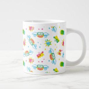 FRIENDS™ Central Perk Neon Patroon Extra Grote Beker