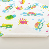 FRIENDS™ | Central Perk Neon Patroon Sherpa Deken (3/4)