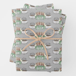 FRIENDS™ Central Perk Watercolor Logo Inpakpapier Vel
