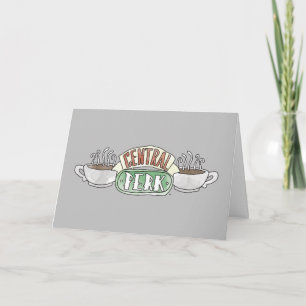 FRIENDS™ Central Perk Watercolor Logo Kaart