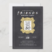 FRIENDS™ | Chalkboard 30th Birthday Kaart (Voorkant)