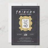 FRIENDS™ | Chalkboard 40th Birthday Invitation (Devant)