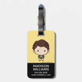 FRIENDS™ | Chandler Chibi Bagagelabel (Achterkant verticaal)