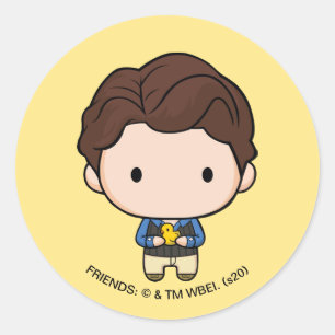 FRIENDS™ Chandler Chibi Ronde Sticker