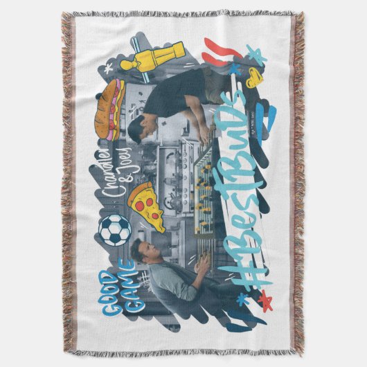 FRIENDS™ | Chandler & Joey - Beste knoppen Deken (Voorkant Verticaal)