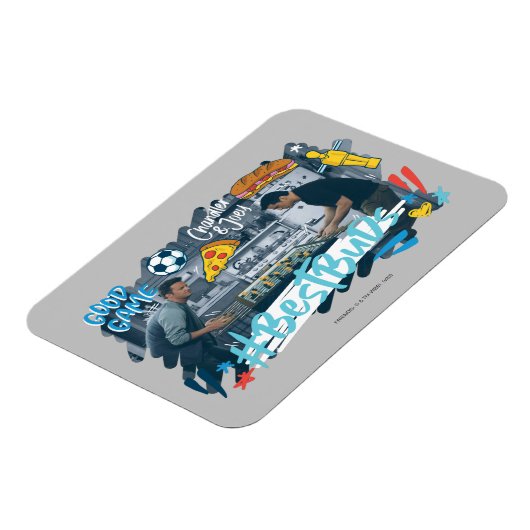 FRIENDS™ | Chandler & Joey - Beste knoppen Magneet (Linkerzijde)