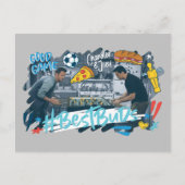 FRIENDS™ | Chandler & Joey - Beste knoppen Uitnodiging Briefkaart (Voorkant)