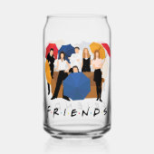 FRIENDS™ Character Silhouette Blikvorm Glas (Voorkant)