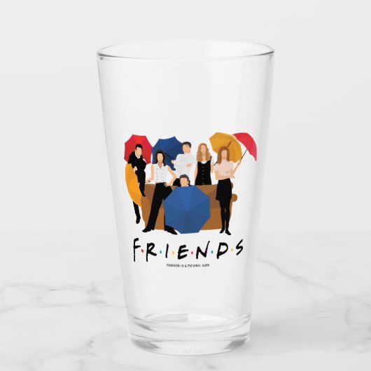 FRIENDS™ Character Silhouette Glas (Voorkant)