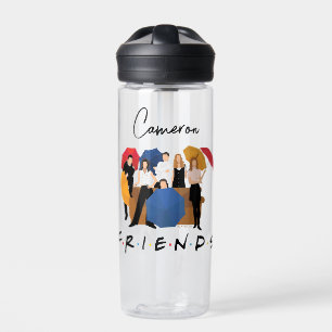 FRIENDS™ Character Silhouette Jouw namen toevoeg Waterfles