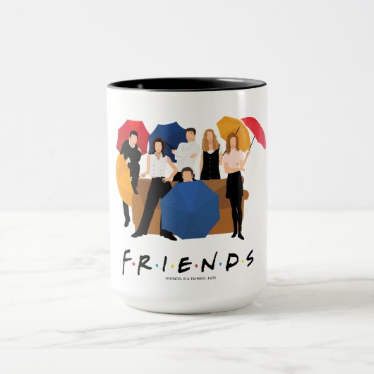 FRIENDS™ Character Silhouette Mok (Midden)