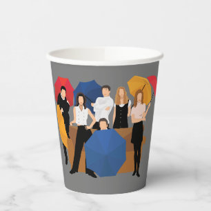 FRIENDS™ Character Silhouette Papieren Bekers