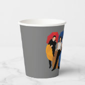 FRIENDS™ Character Silhouette Papieren Bekers (Voorkant)
