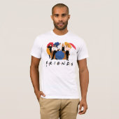 FRIENDS™ Character Silhouette T-shirt (Voorkant volledig)
