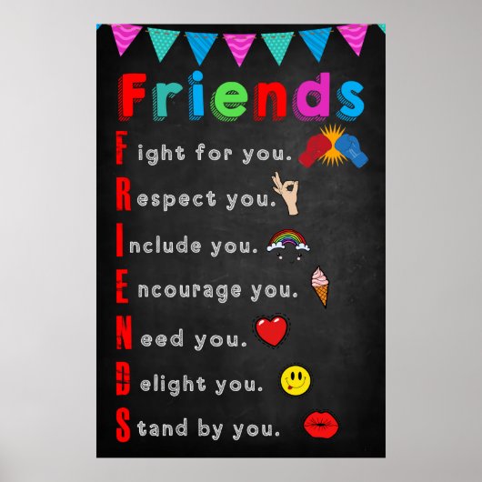 Friends Classroom Poster (Voorkant)