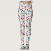 FRIENDS™ | Coffee-patroonpatroon met wieltjes Leggings (Voorkant)