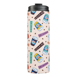 FRIENDS™ Coffee-patroonpatroon met wieltjes Thermosbeker