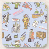 FRIENDS™ Colorful Cartoon Pattern Bier Onderzetter (Voorkant)