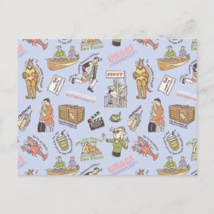 FRIENDS™ Colorful Cartoon Pattern Briefkaart
