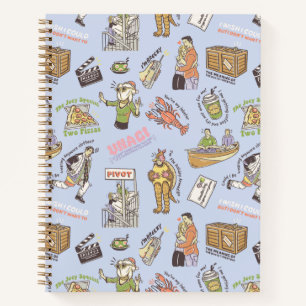 FRIENDS™ Colorful Cartoon Pattern Notitieboek