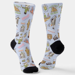 FRIENDS™ Colorful Cartoon Pattern Sokken