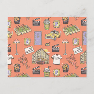 FRIENDS™ Colorful Icons Pattern Briefkaart