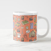 FRIENDS™ Colorful Icons Pattern Extra Grote Beker (Rechts)