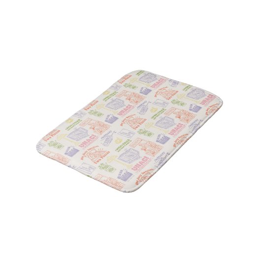FRIENDS™ Colorful Quotten Pattern Badmat (Gekanteld)