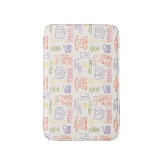 FRIENDS™ Colorful Quotten Pattern Badmat (Voorkant Verticaal)