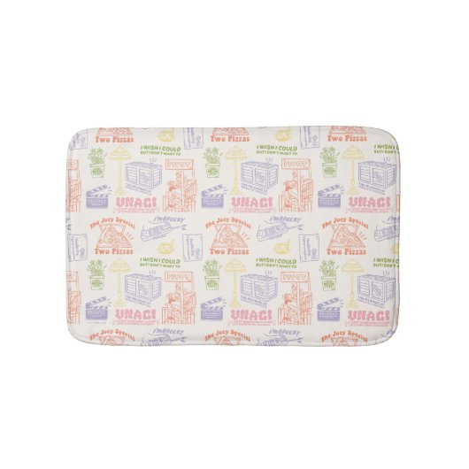 FRIENDS™ Colorful Quotten Pattern Badmat (Voorkant)