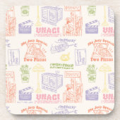 FRIENDS™ Colorful Quotten Pattern Bier Onderzetter (Voorkant)