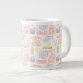 FRIENDS™ Colorful Quotten Pattern Extra Grote Beker (Voorkant rechts)
