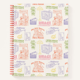FRIENDS™ Colorful Quotten Pattern Notitieboek
