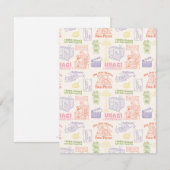 FRIENDS™ Colorful Quotten Pattern Notitiekaartje (Voorkant / Achterkant)