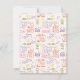 FRIENDS™ Colorful Quotten Pattern Notitiekaartje
