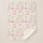 FRIENDS™ Colorful Quotten Pattern Sherpa Deken (Voorkant)