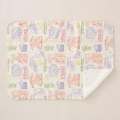 FRIENDS™ Colorful Quotten Pattern Sherpa Deken (Voorkant (horizontaal))