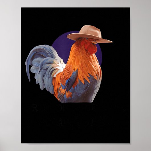 Friends Come And Go Scrappy Stays Funny Chicken Me Poster (Voorkant)