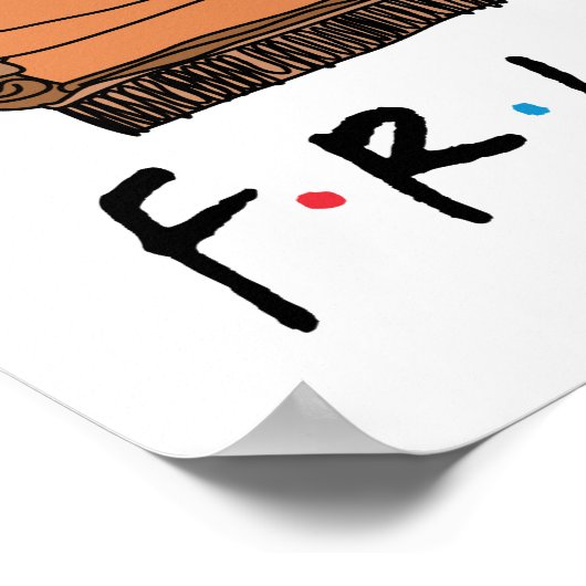 FRIENDS™ Couch Poster (Hoek)