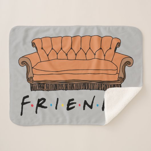 FRIENDS™ Couch Sherpa Deken (Voorkant (horizontaal))