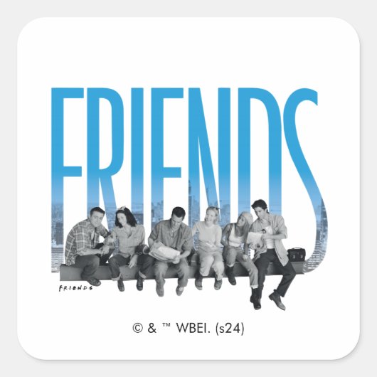 FRIENDS™ | De bende Vierkante Sticker (Voorkant)
