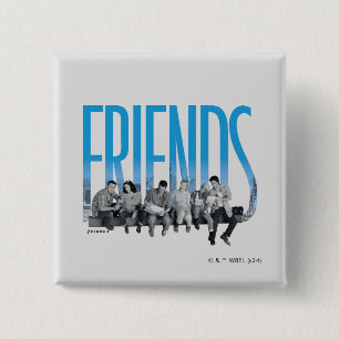 FRIENDS™ De club Vierkante Button 5,1 Cm