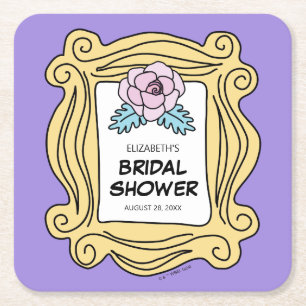 FRIENDS™   De ene met het Vrijgezellenfeest Vierkante Kartonnen Onderzetter