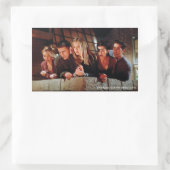FRIENDS™ | De groep op het balkon Rechthoekige Sticker (Tas)