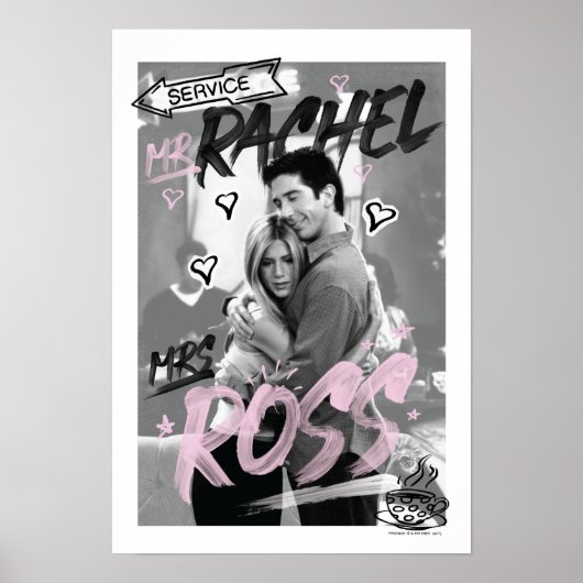 FRIENDS™ | de heer Rachel & mevrouw Ross Poster (Voorkant)