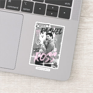 FRIENDS™ de heer Rachel & mevrouw Ross Sticker