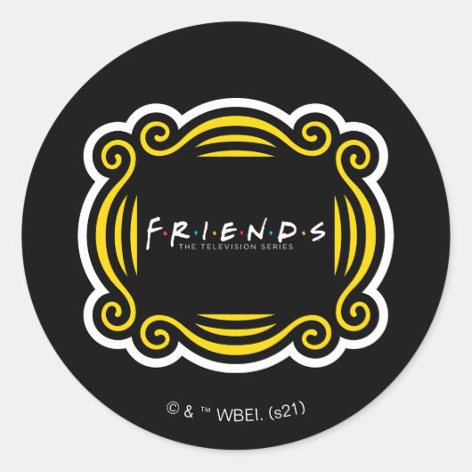 FRIENDS™ De televisieserie Ronde Sticker (Voorkant)