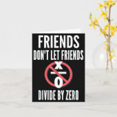 Friends Don't Let Friends Divide By Zero  Kaart (Gele Bloem)
